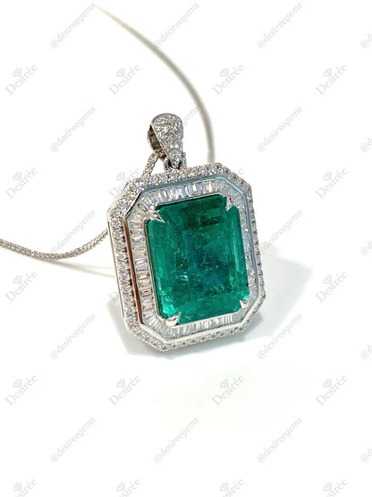 Natural Emerald 7.76ct Necklace