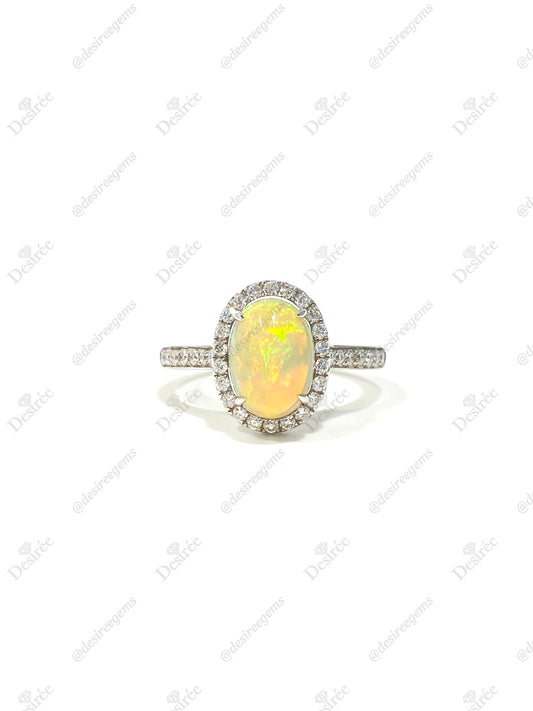 Natural Opal 1.30ct Ring