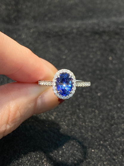 Natural Blue Sapphire 1.20ct Ring