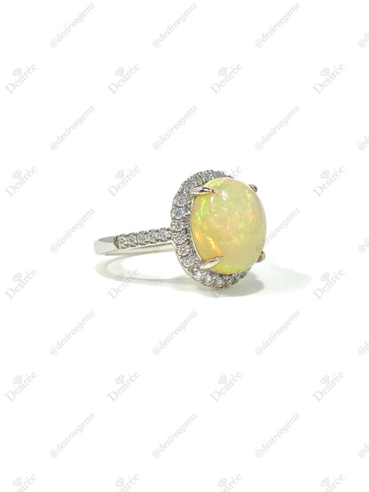 Natural Opal 3.09ct Ring