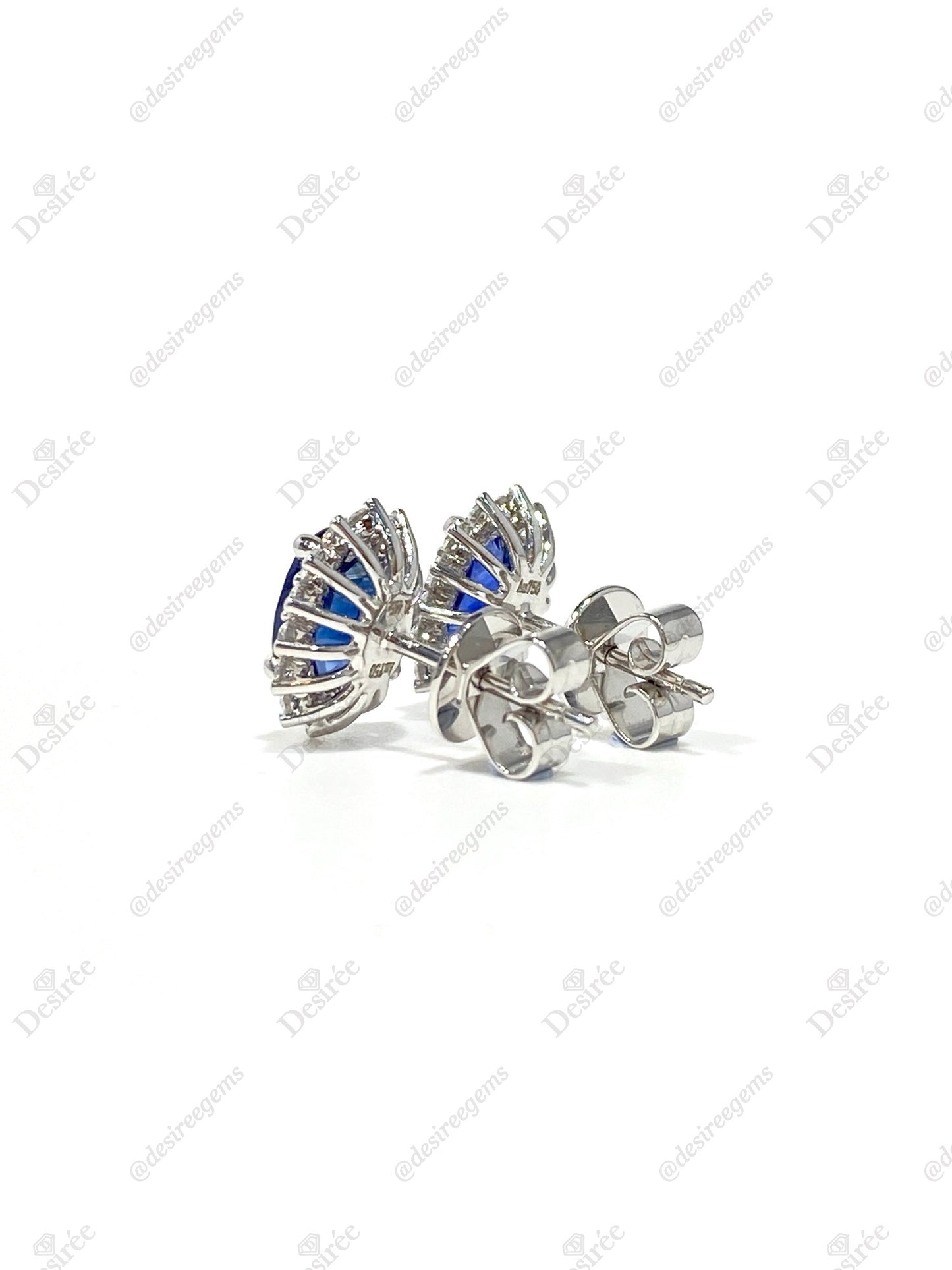 Blue Sapphire 2.18ct Earrings
