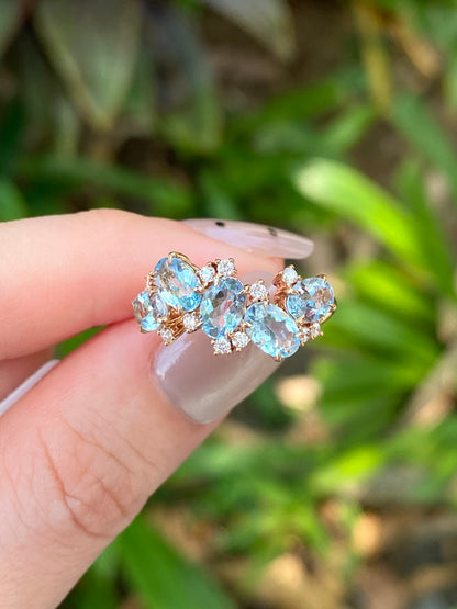 Natural Aquamarine 1.72ct Ring