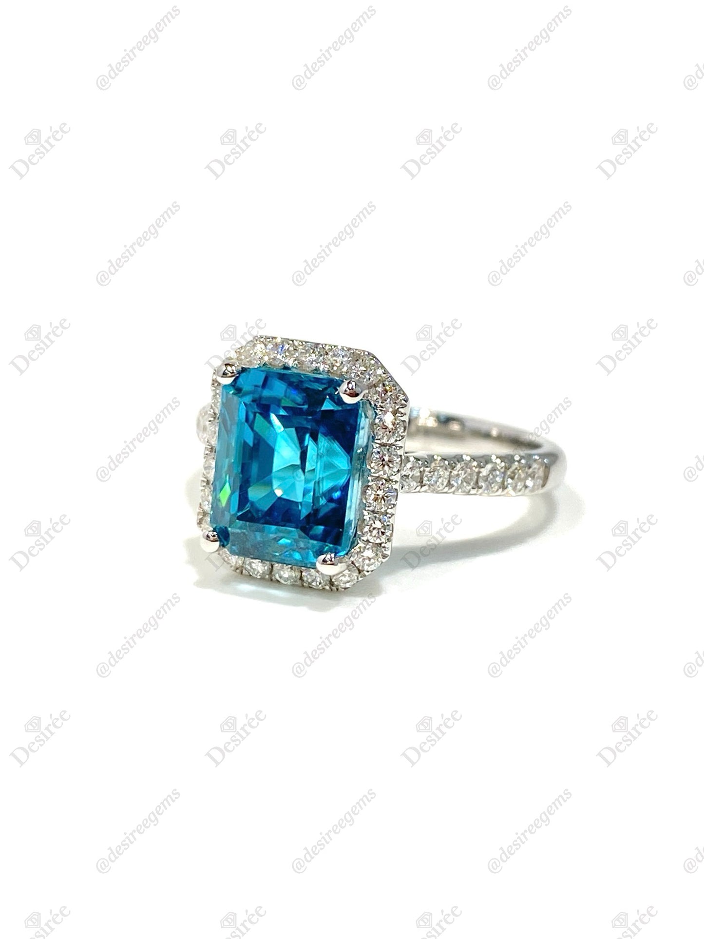 Natural Zircon 6.48ct Ring