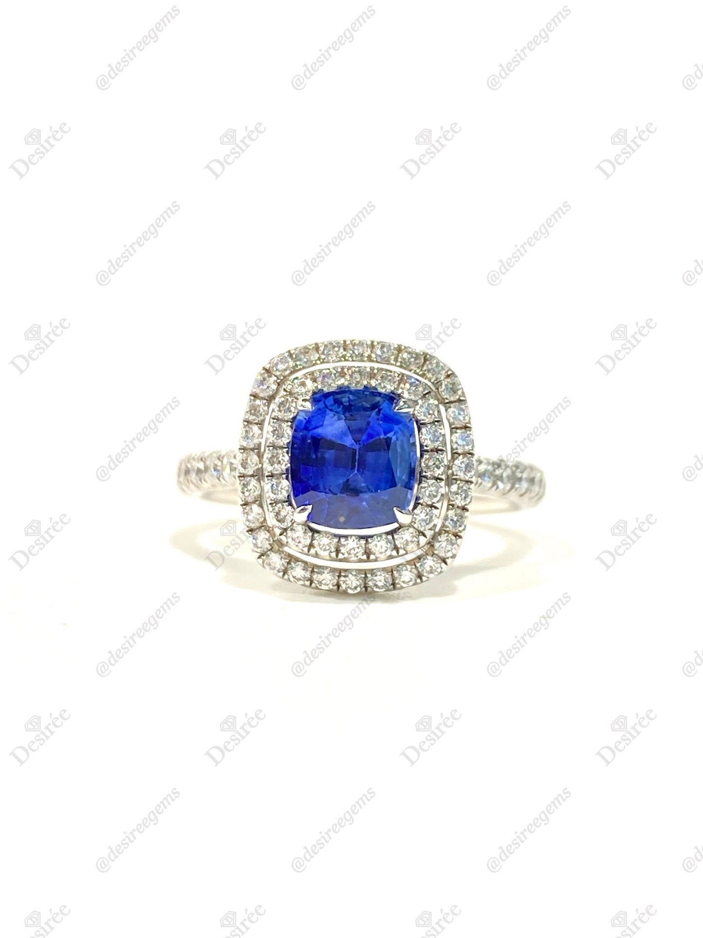 Natural Blue Sapphire 1.47ct Ring