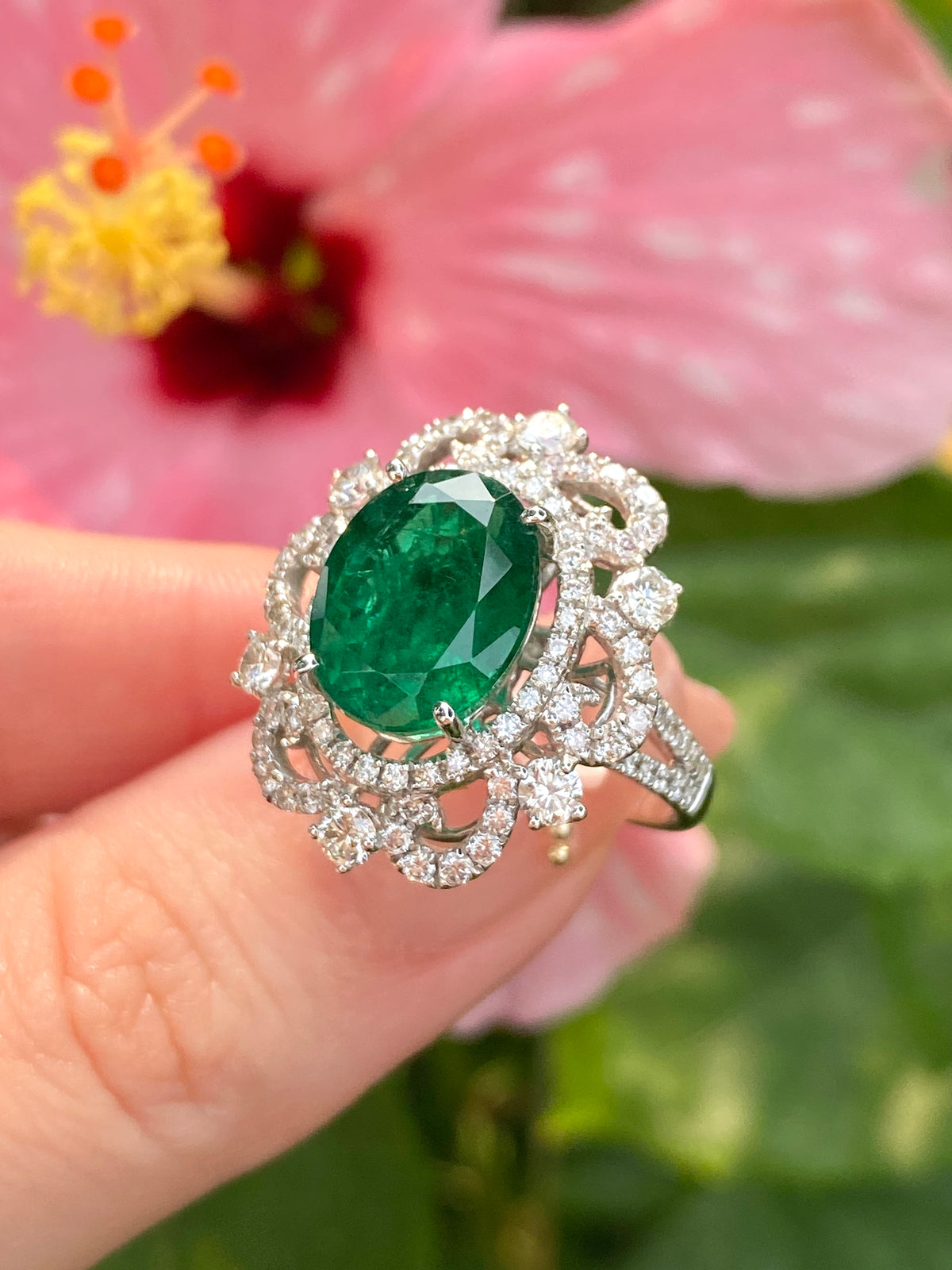 Natural Emerald 4.34ct Ring