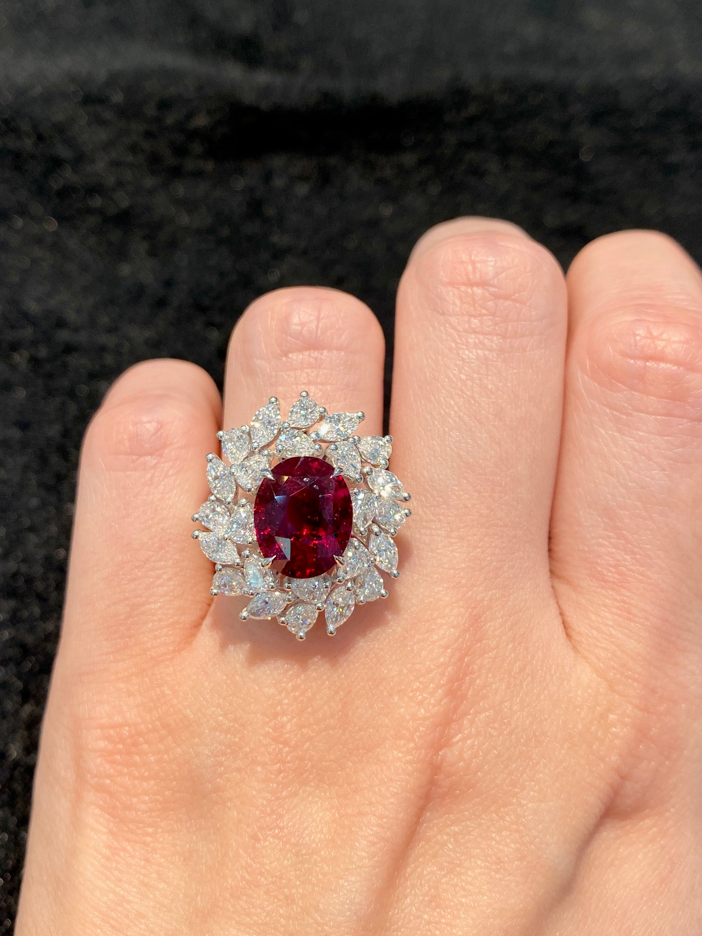 Natural Unheated Ruby 5.05ct Ring