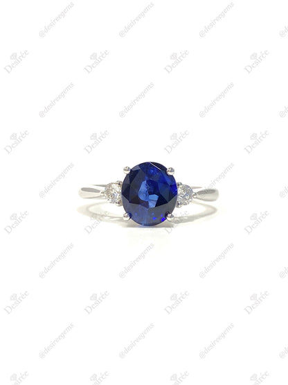 Natural Blue Sapphire 2.56ct Ring