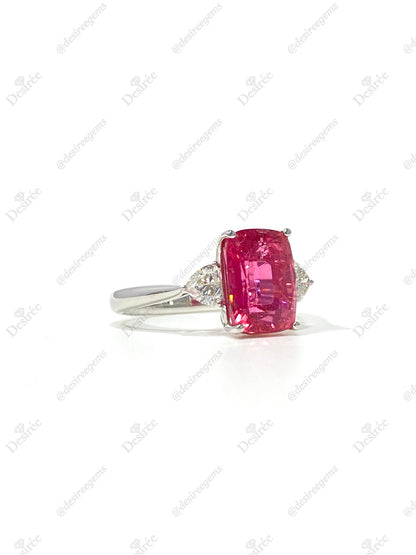 Natural Pink Tourmaline 3.40ct Ring