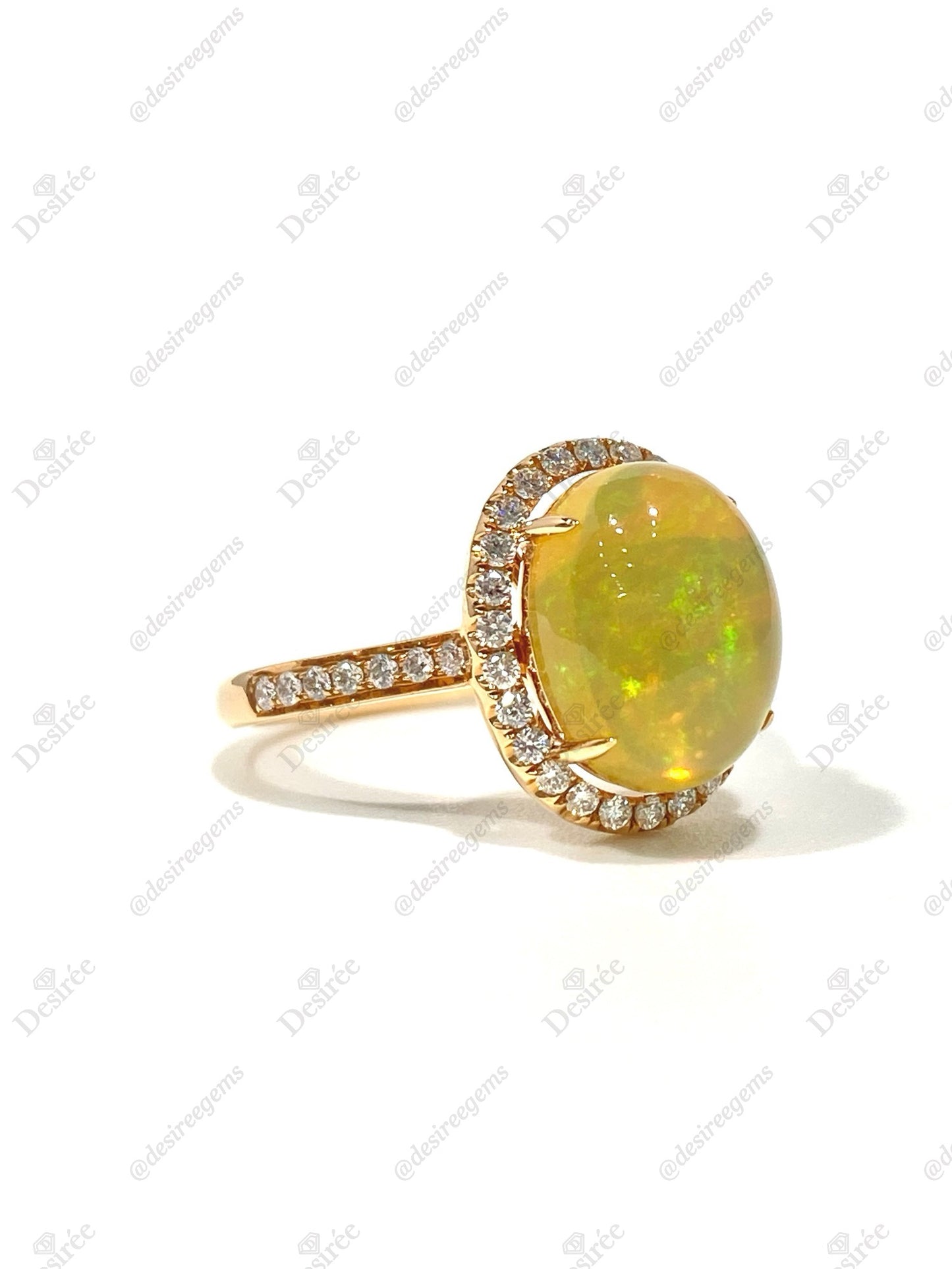 Natural Opal 3.07ct Ring