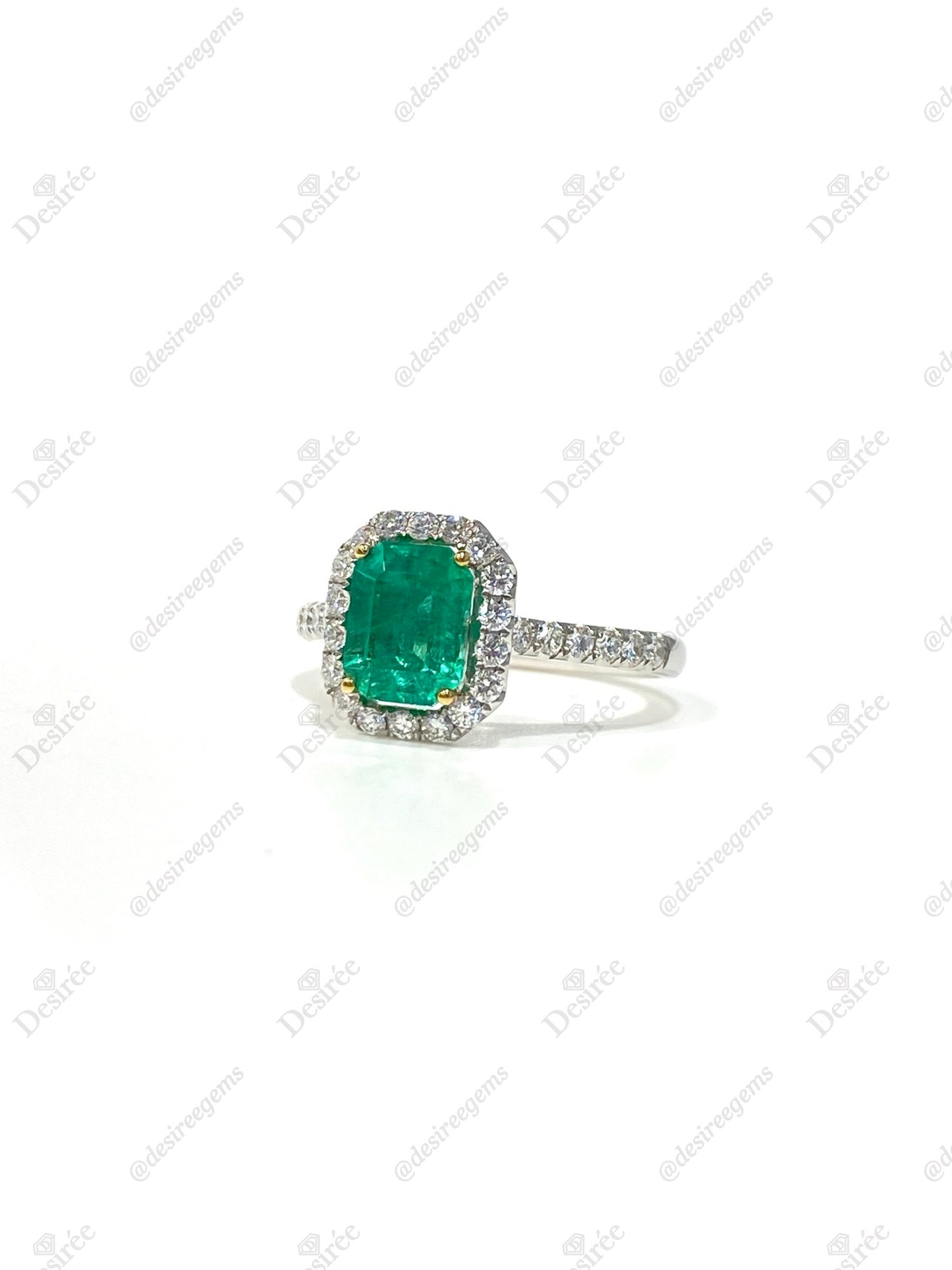 Natural Colombian Emerald 1.16ct Ring