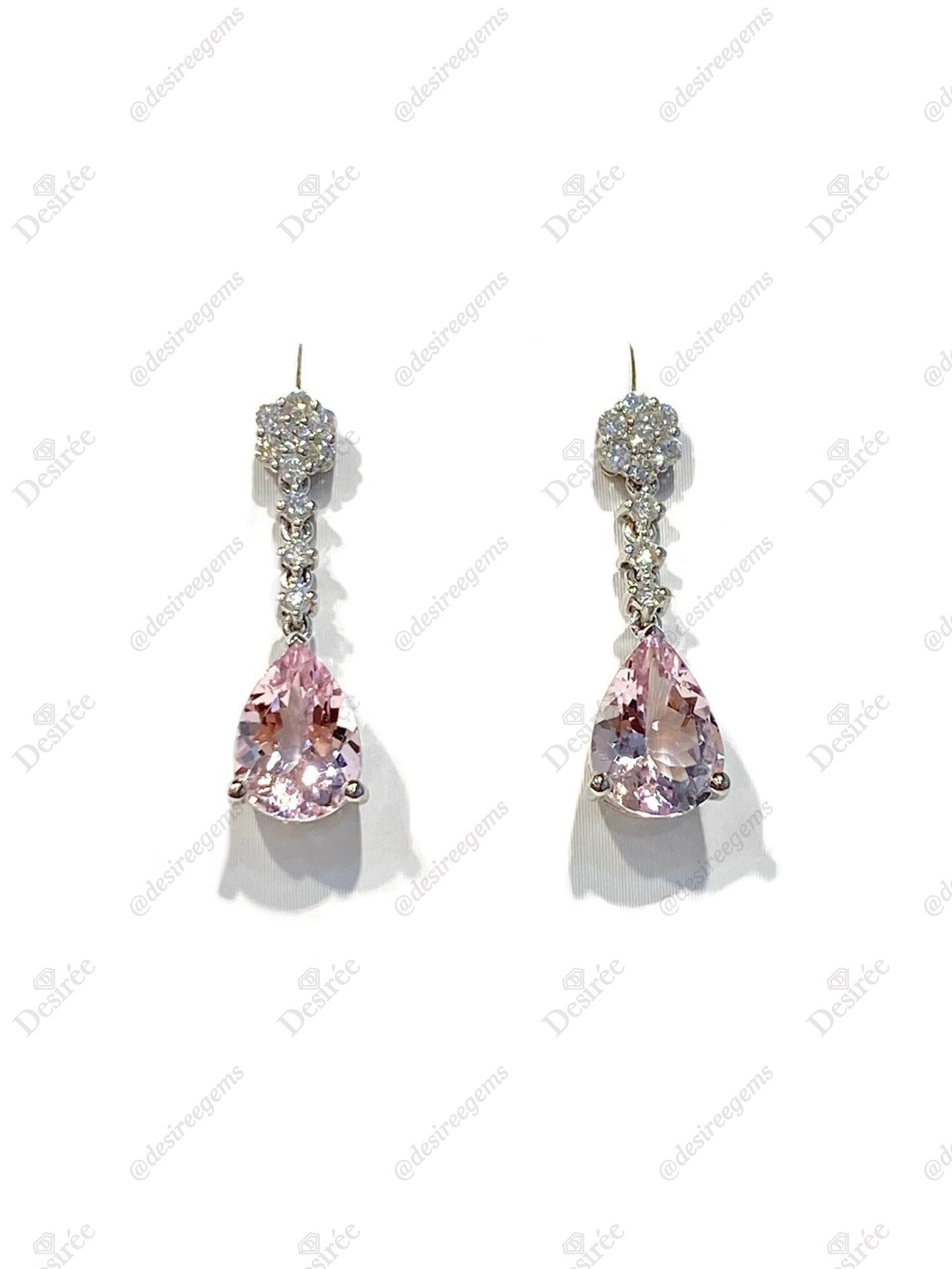 Natural Morganite 3.00ct Earrings