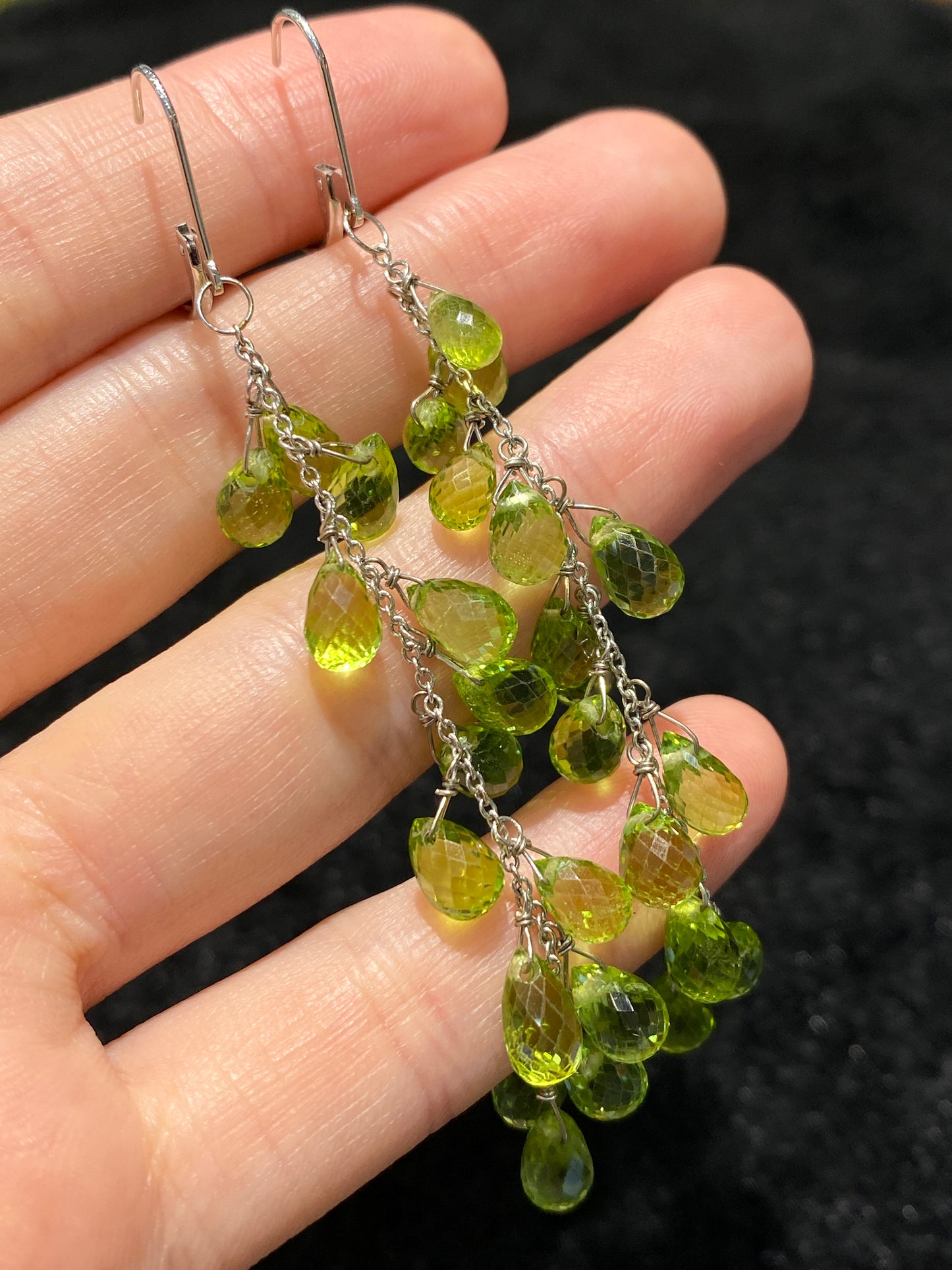 Natural Peridot 33.05ct Earrings