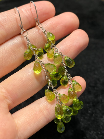 Natural Peridot 33.05ct Earrings