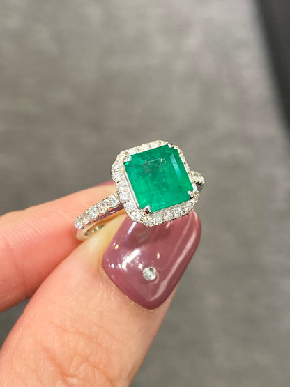 Natural Emerald 1.78ct Ring