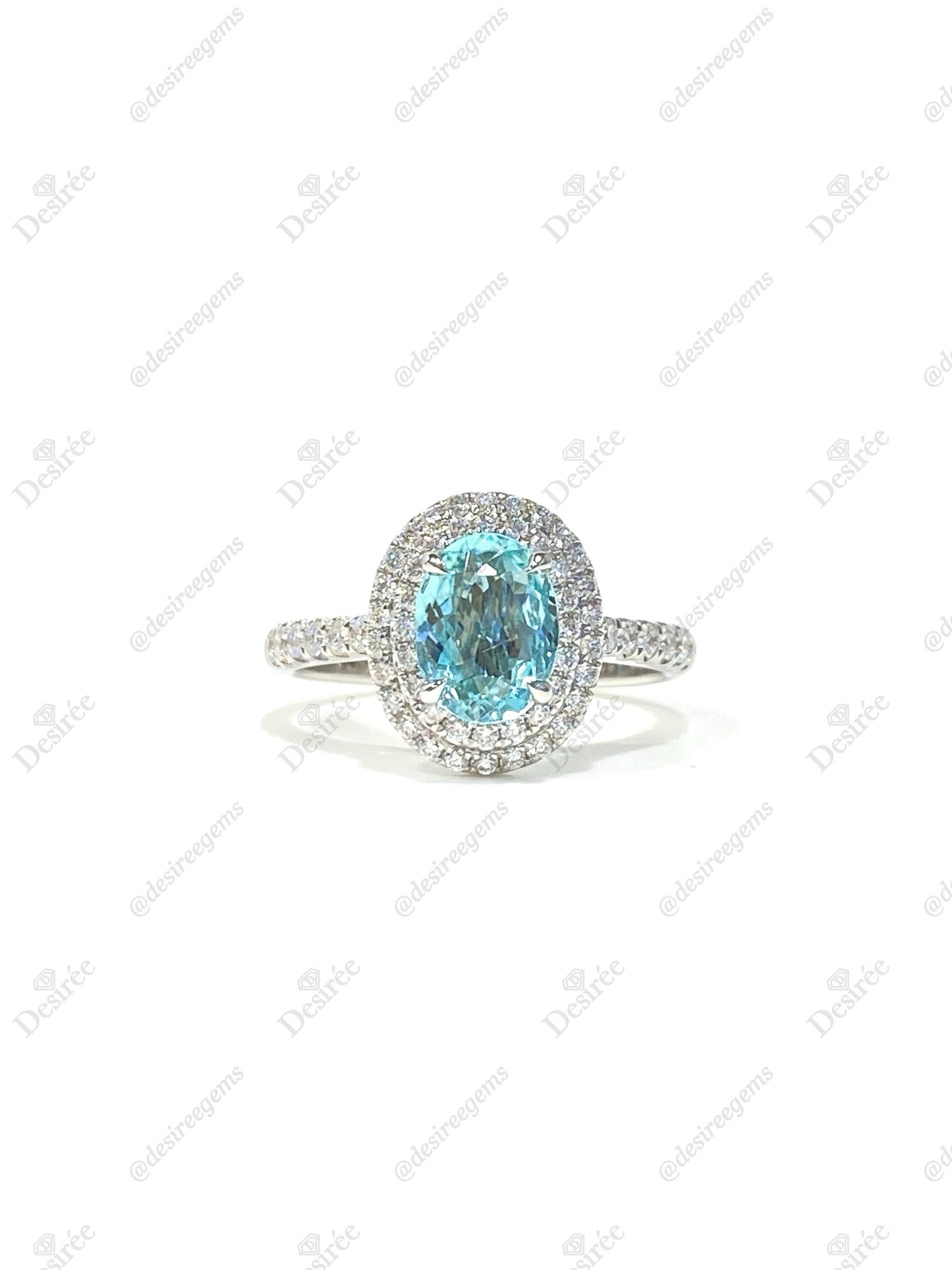 Natural Paraiba Tourmaline 0.91ct Ring