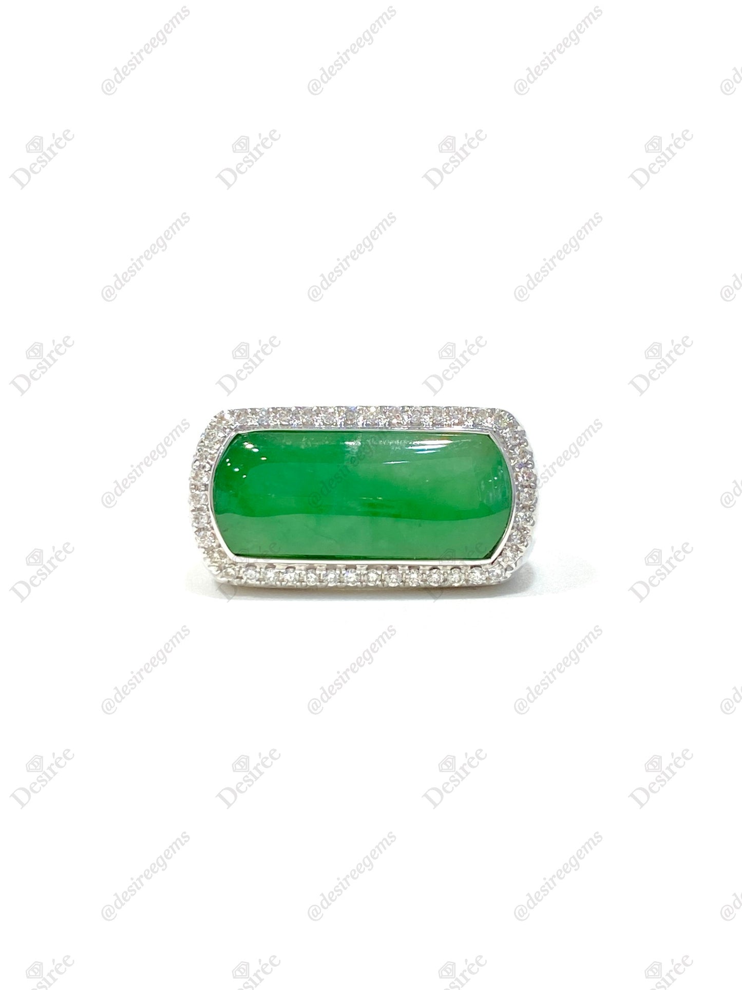 Natural Type A Jadeite Ring