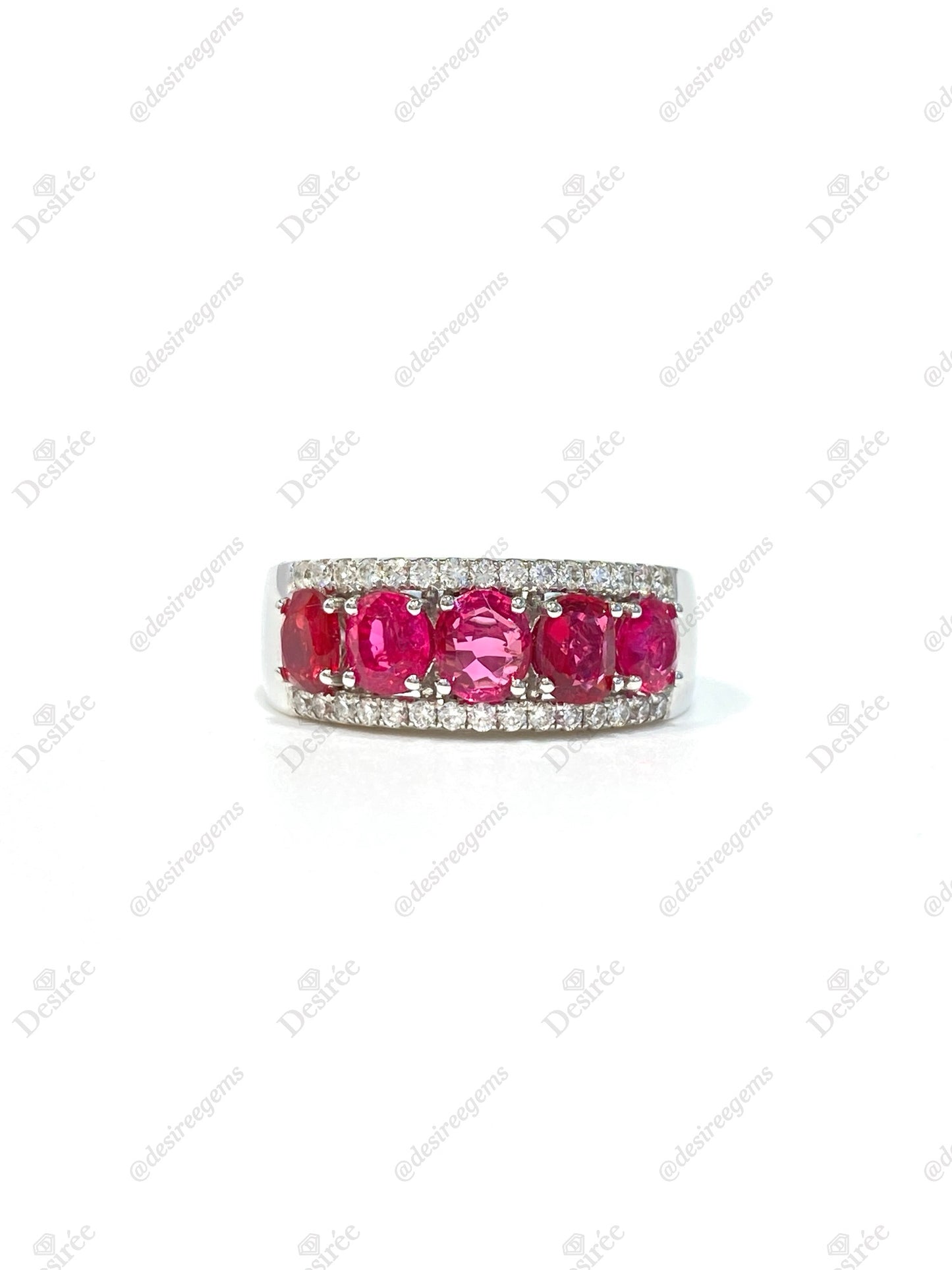Natural Pink Spinel 1.74ct Ring