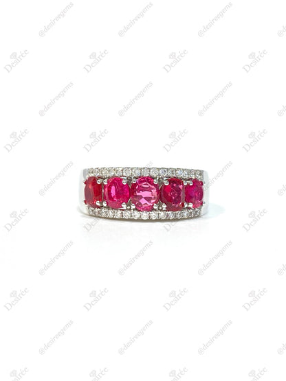 Natural Pink Spinel 1.74ct Ring