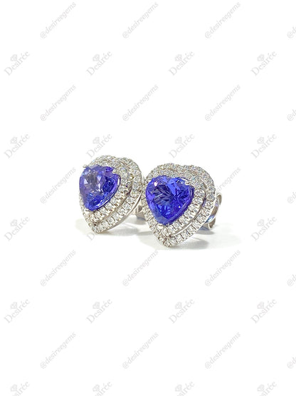 Natural Tanzanite 3.13 Earrings