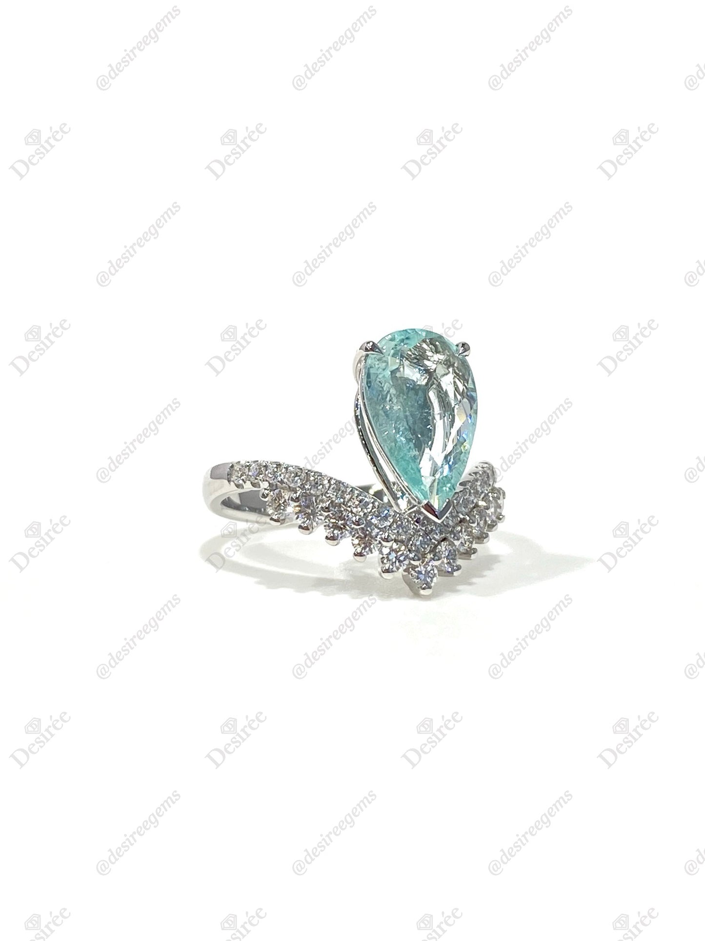 Natural Paraiba Tourmaline 1.67ct Ring