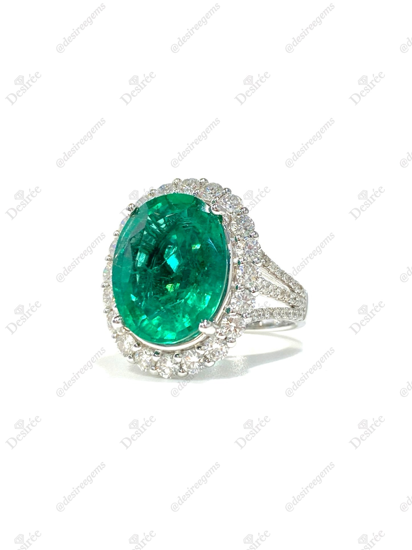 Natural Emerald 6.98ct Ring