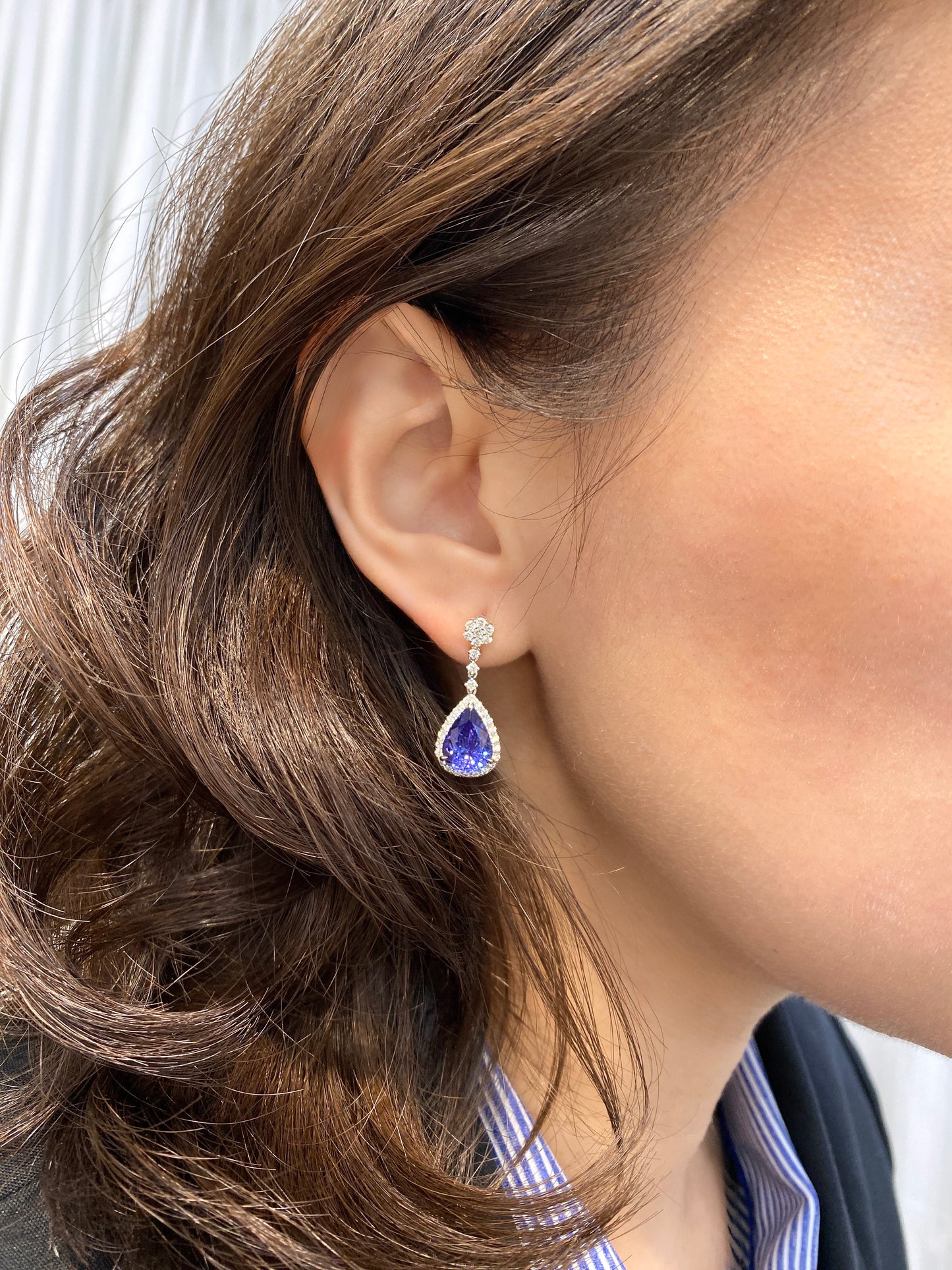 Natural Tanzanites 6.25ct Earrings