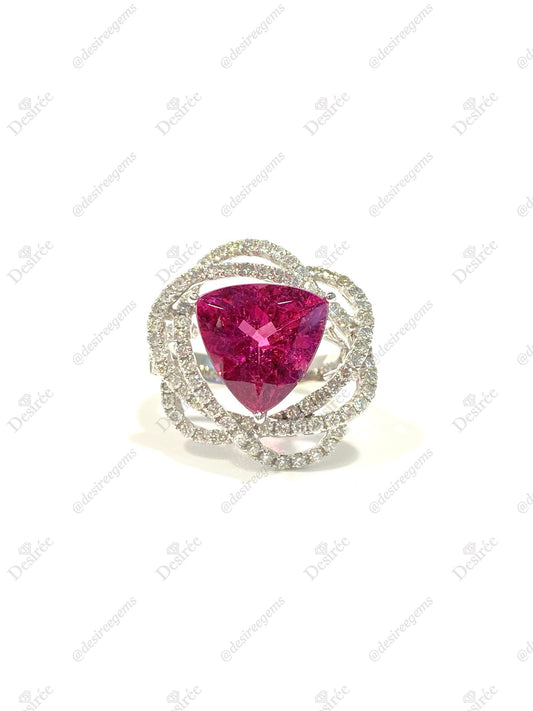 Natural Pink Tourmaline 5.62ct Ring