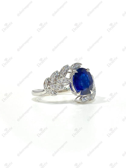 Natural Blue Sapphire 1.96ct Ring