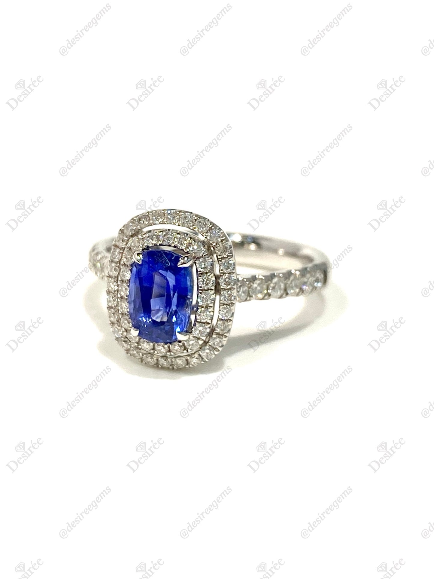 Natural Blue Sapphire 1.17ct Ring