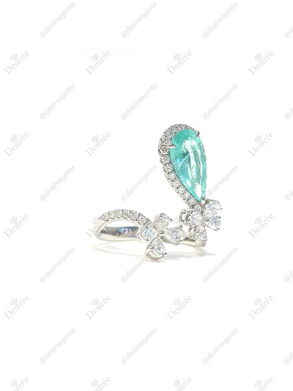 Natural Paraiba Tourmaline 1.88ct Ring