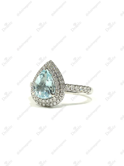 Natural Paraiba Tourmaline 1.12ct Ring