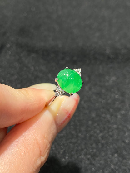 Natural Type A Jadeite Ring