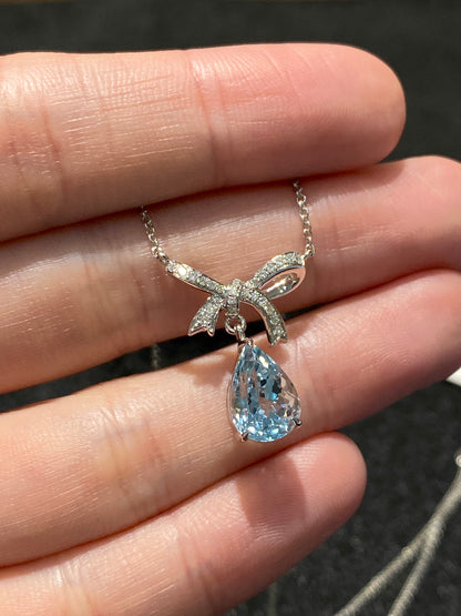 Natural Aquamarine 2.04ct Necklace