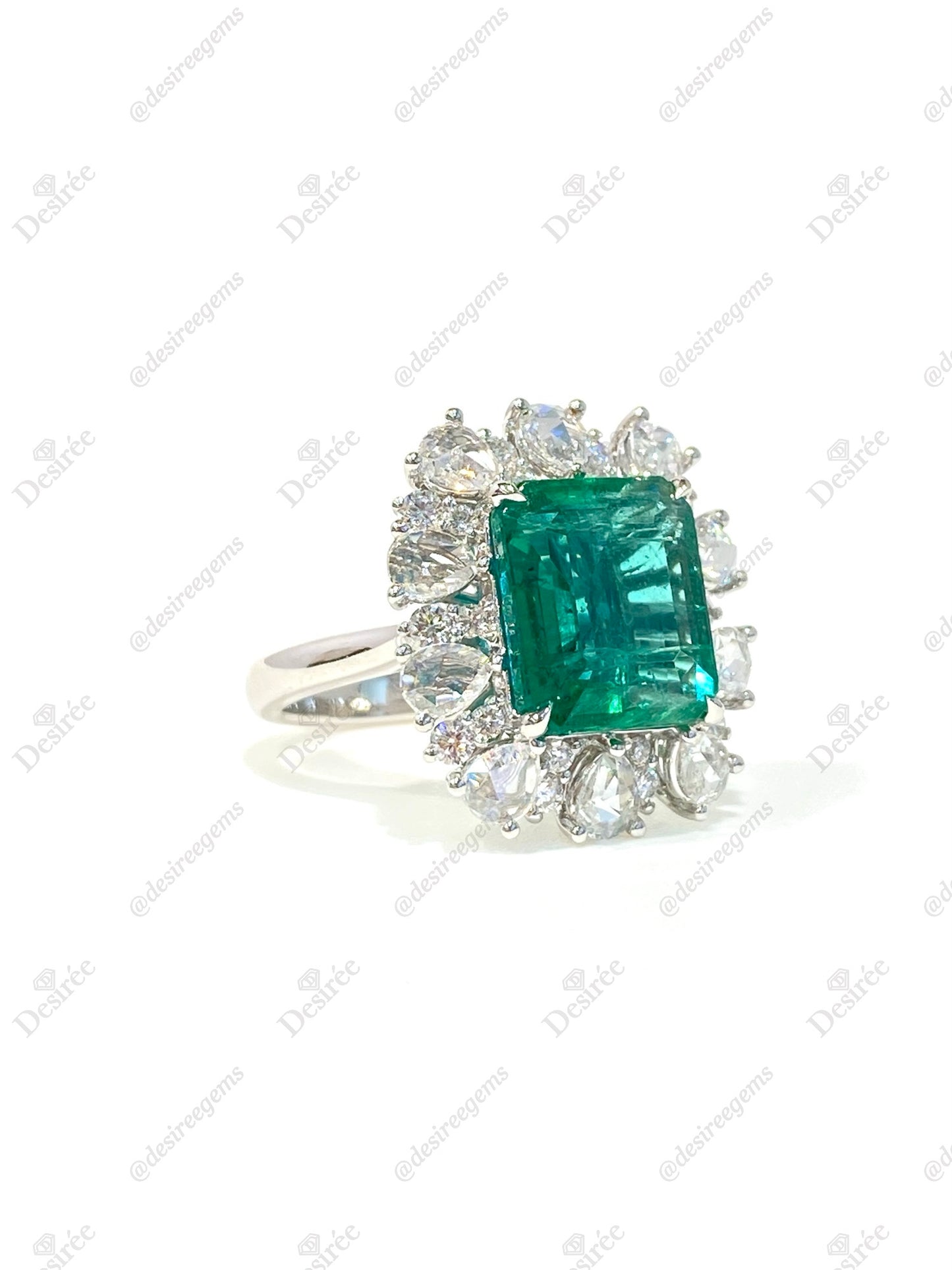 Natural Emerald 4.96ct Ring
