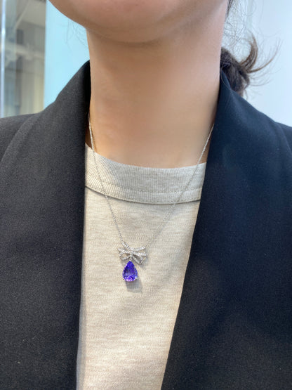 Natural Tanzanite 3.22ct Necklace