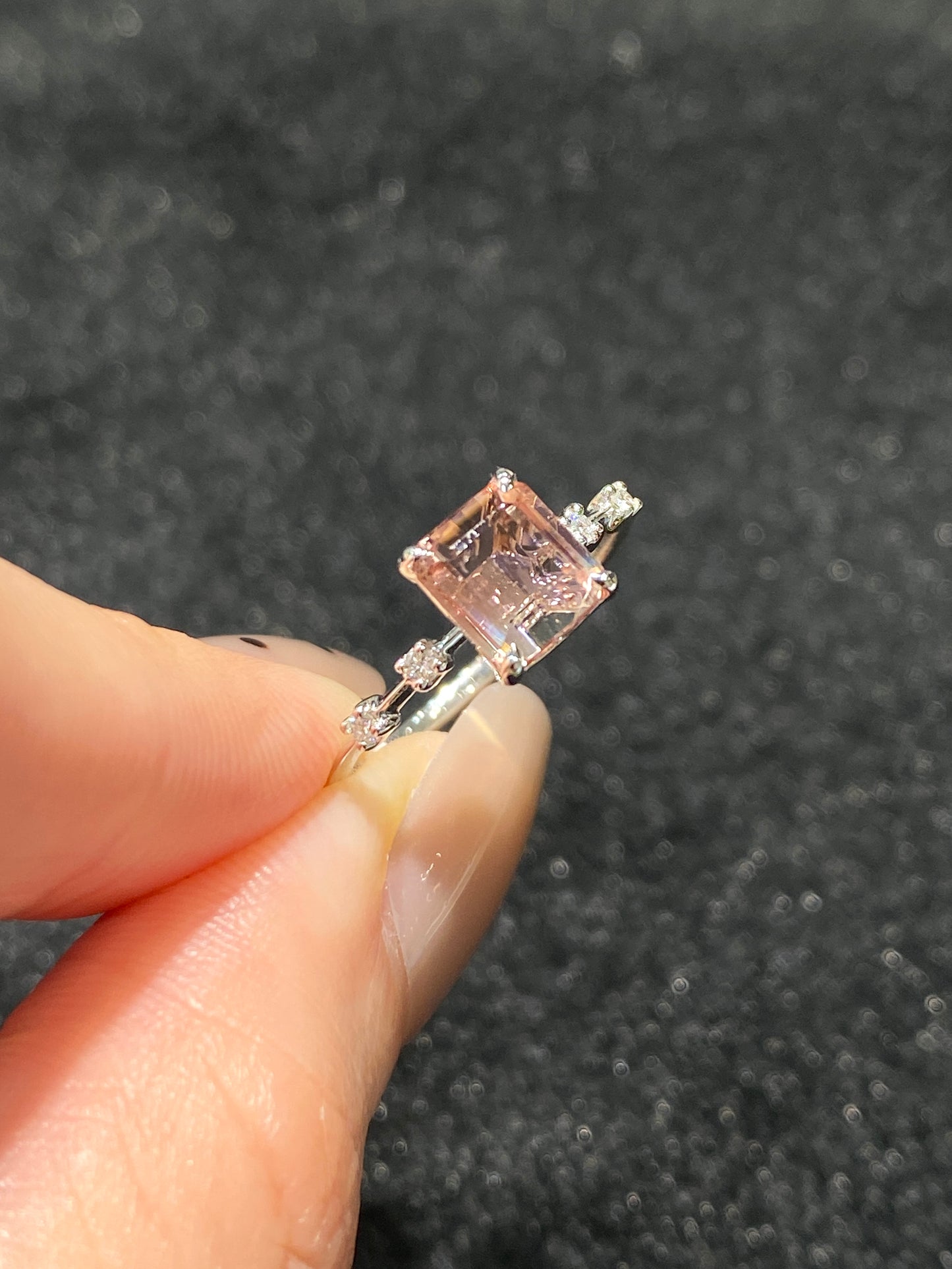 Natural Bi-color Tourmaline 1.11ct Ring