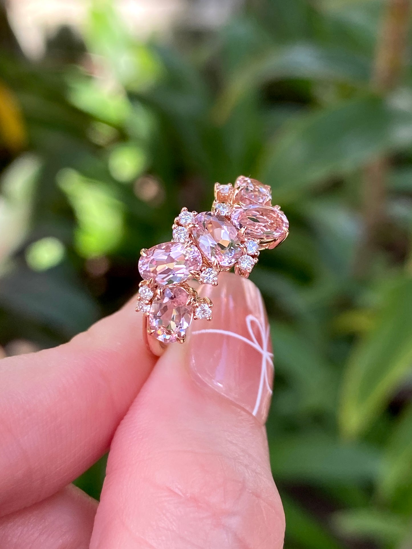 Natural Morganite 2.08ct Ring