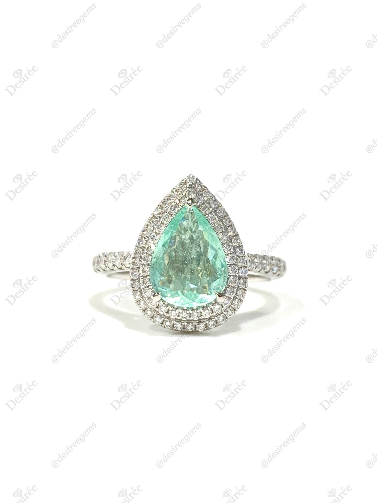 Natural Paraiba Tourmaline 1.20ct Ring