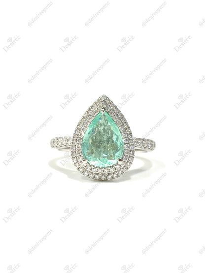 Natural Paraiba Tourmaline 1.20ct Ring