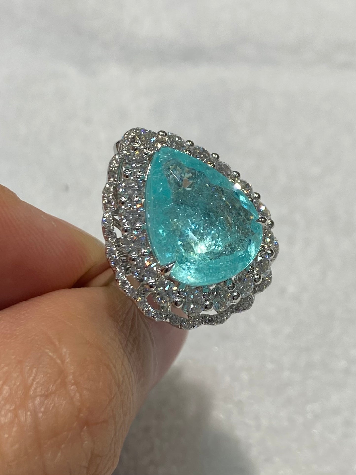 Natural Paraiba Tourmaline 9.09ct Ring / Pendant