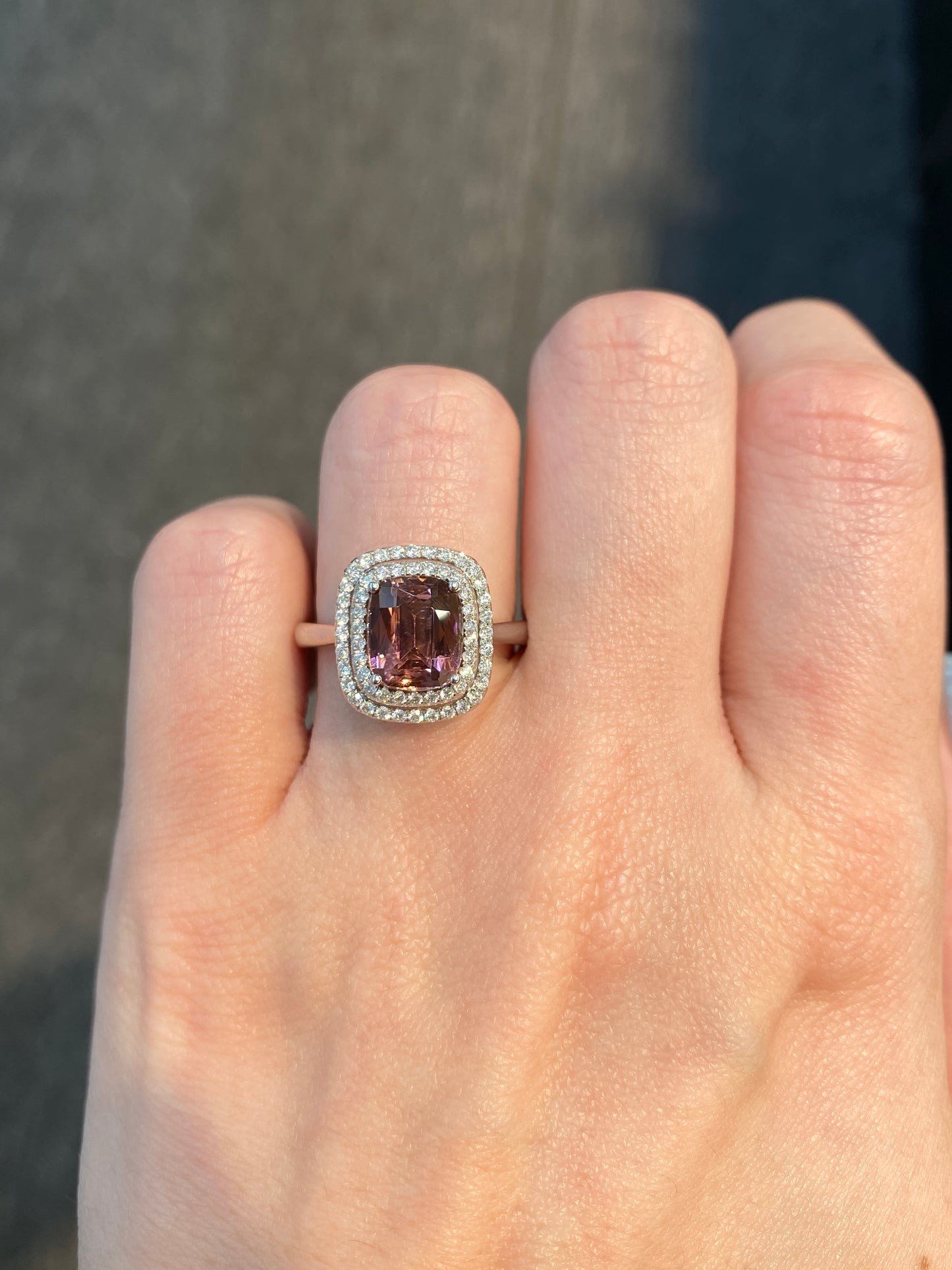 Natural Purplish Pink Tourmaline 1.90ct Ring