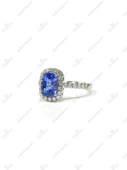 Natural Blue Sapphire Ring 2.13ct