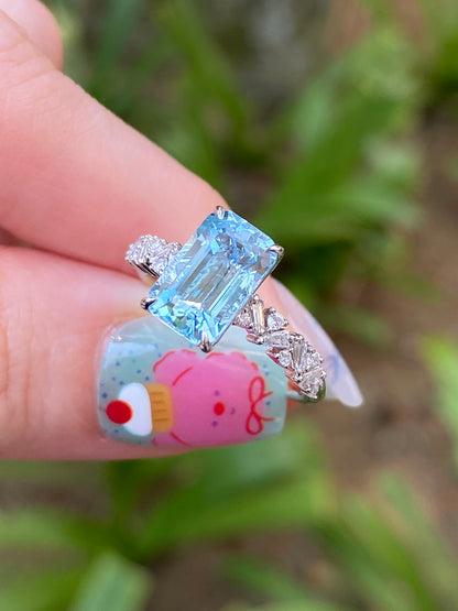 Natural Aquamarine 2.20ct Ring