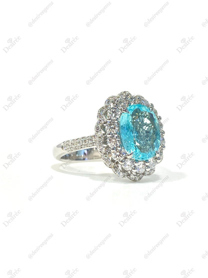 Natural Paraiba Tourmaline 2.44ct Ring