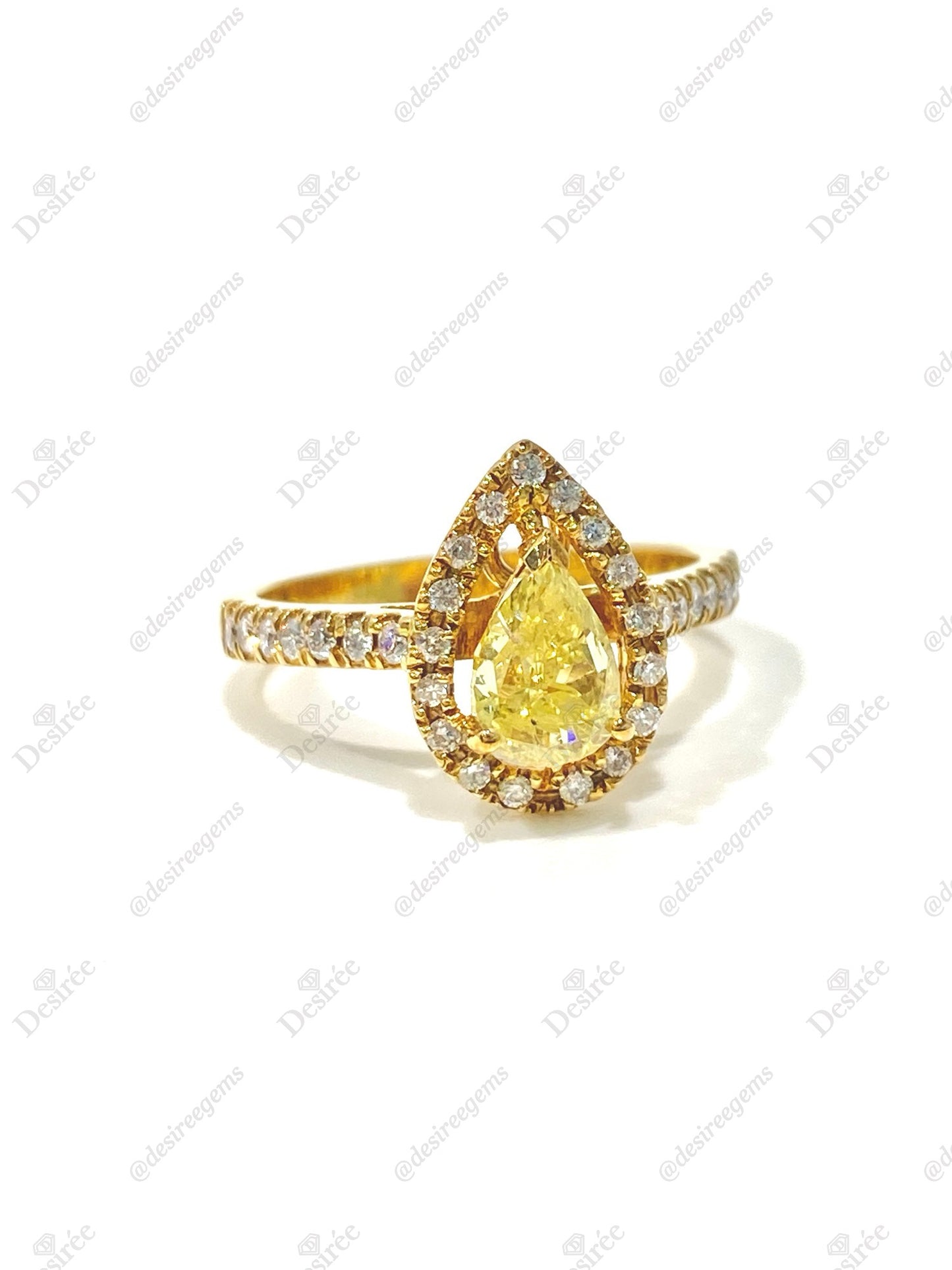 Natural Yellow Diamond 1.00ct Ring