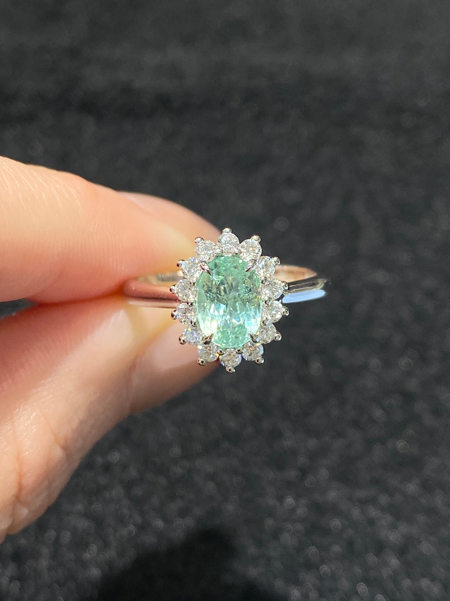 Natural Paraiba Tourmaline 1.09ct Ring