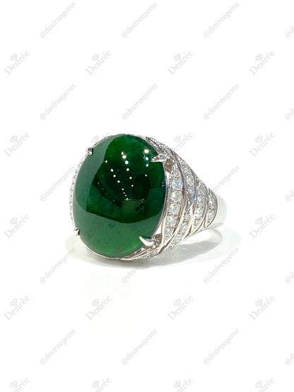 Natural Type A Jadeite Ring