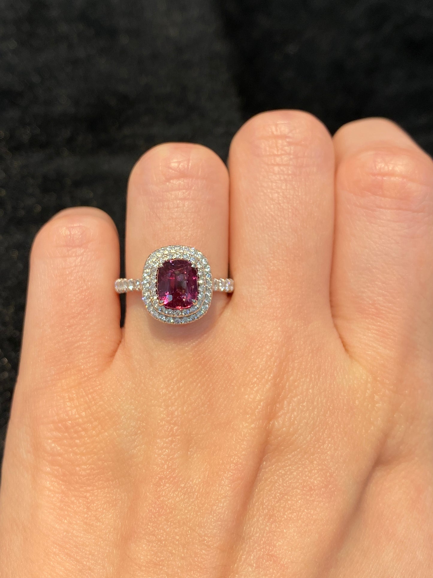 Natural Pink Sapphire 1.74ct Ring