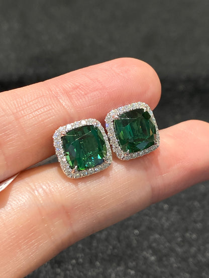 Natural Tourmaline 6.49ct Earrings