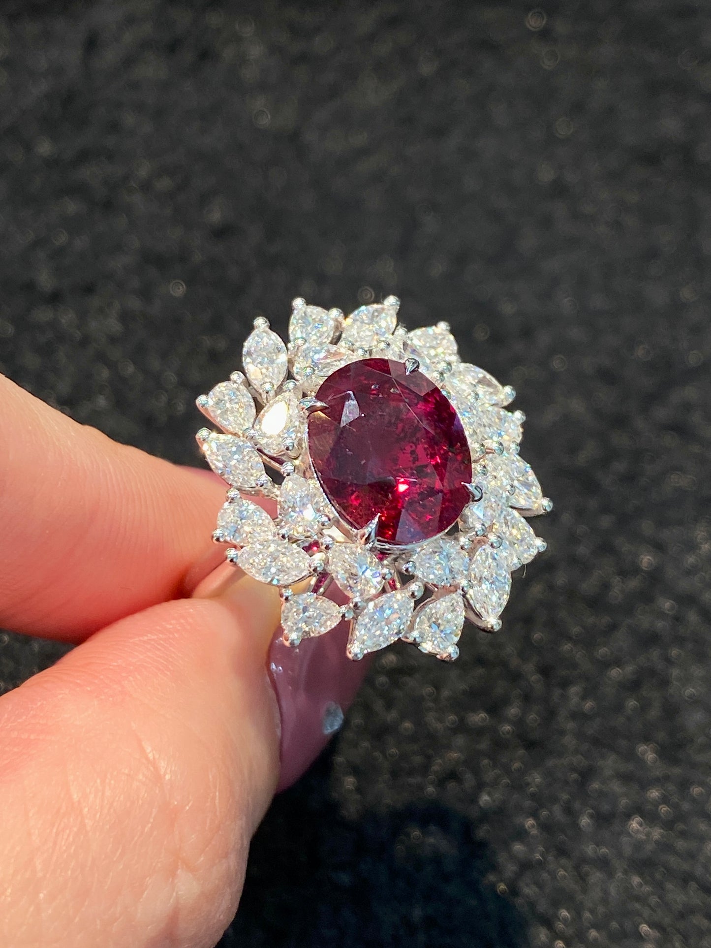 Natural Unheated Ruby 5.05ct Ring